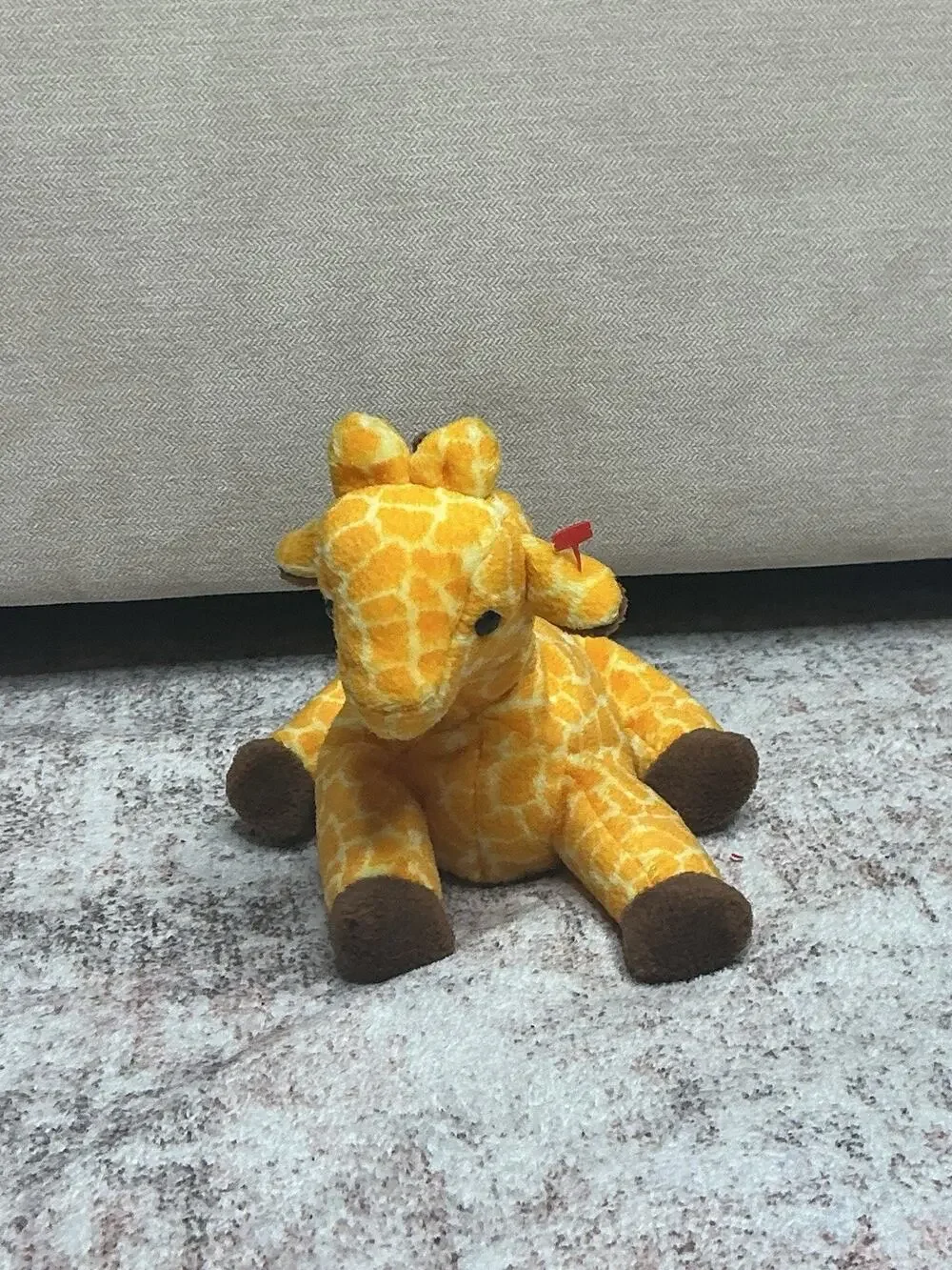 TY Beanie Babies Twigs Giraffe RETIRED PVC pellets- 1995 with Errors Style 4068